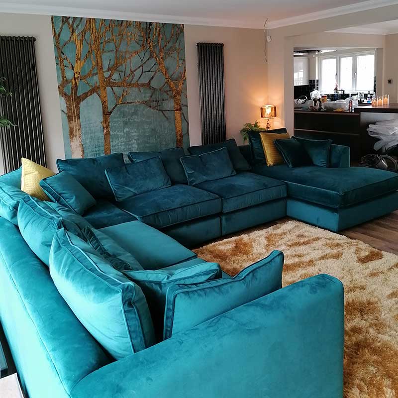 Ghế sofa gam màu xanh xu hướng mới được ưa chuộng nhất hiện nay 
